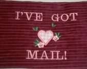 Toddler Playhouse  Ive Got Mail  Pouch Set of 5 Appliqued Love Letters Straight From the Heart  customized with your phrases