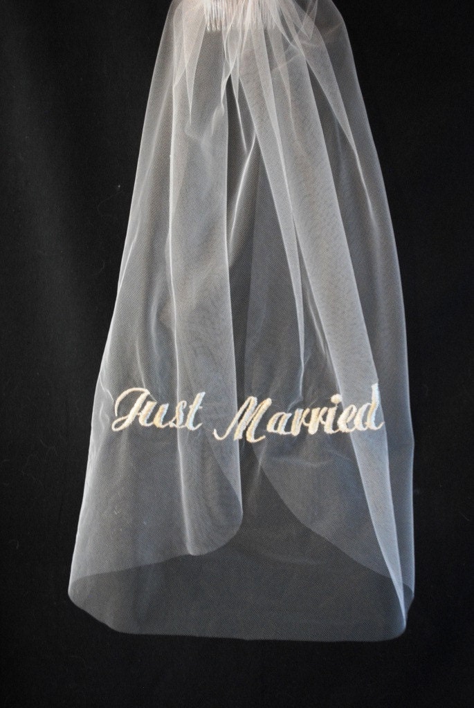 Just Married Veil