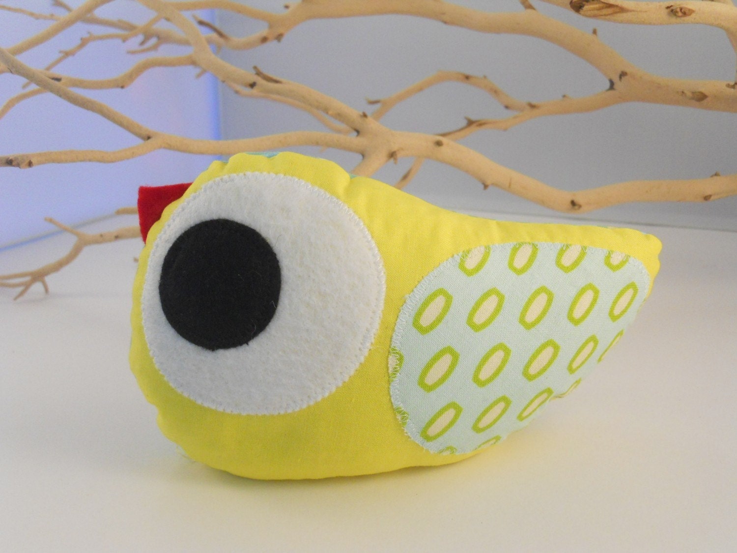 bellamina's doorstop paperweight plush love birdie Left or Right