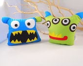 2 monsters bookends - bookend, doorstops by bellamina