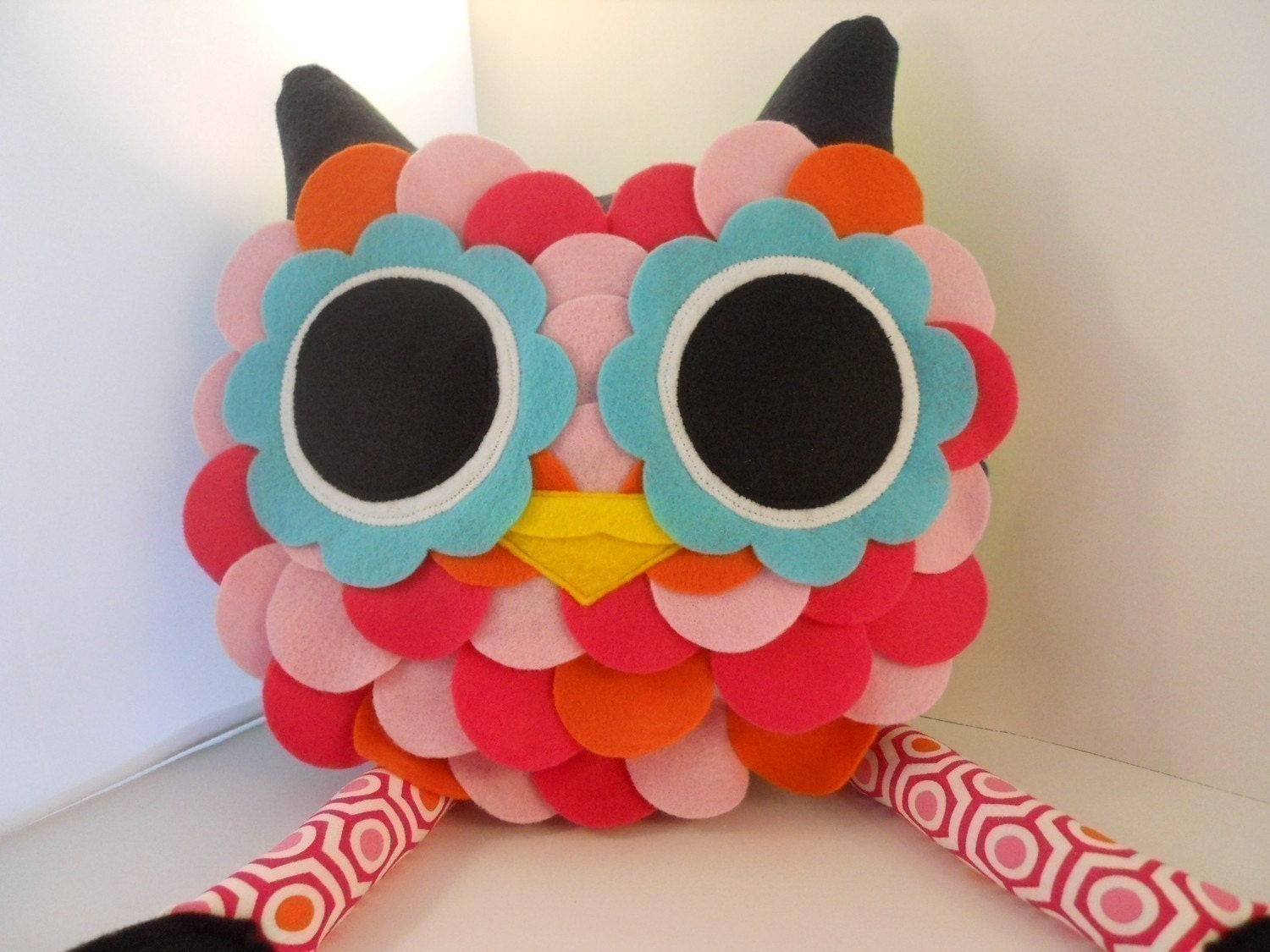 Handmade owl Stuffed Animal Doll Baby Toy plush b e l l a m i n a' s owl pillow hoot hoot