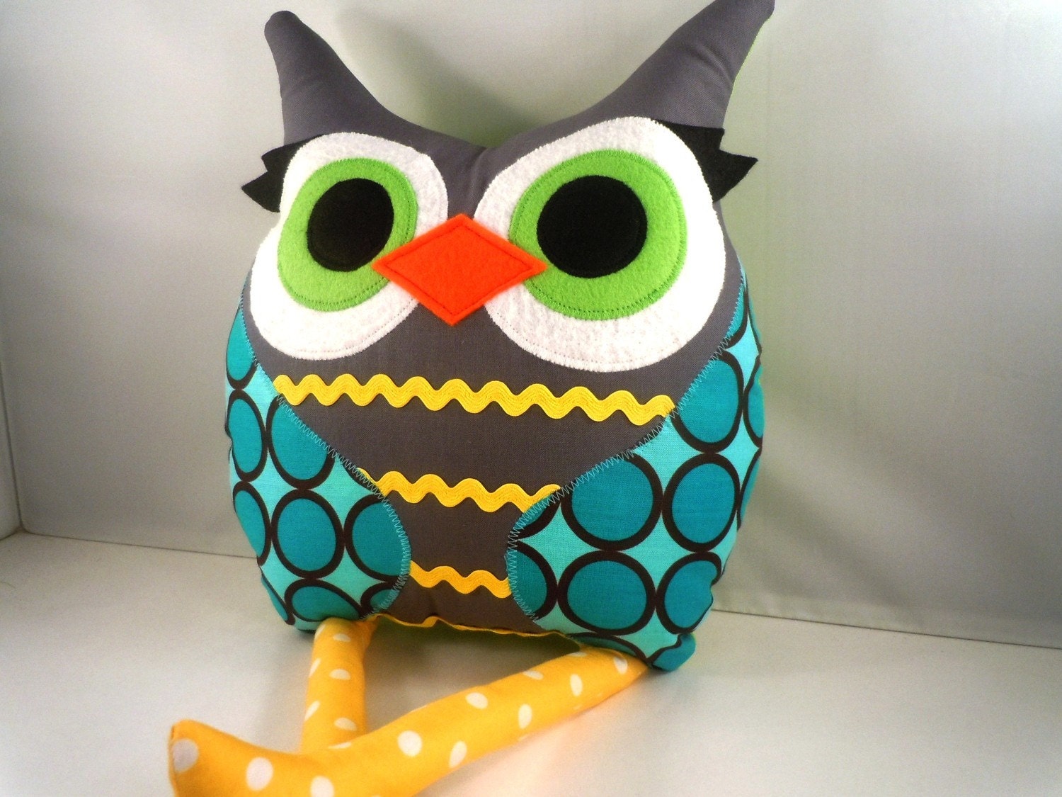 Children Stuffed owl Plush Doll owl Toy Handmade
