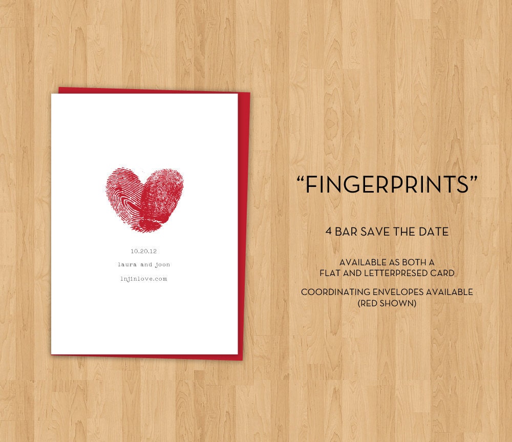 Digital Fingerprint Save the Date RESERVED for viyan
