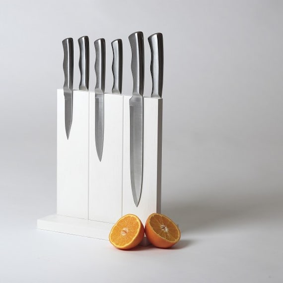 White Knife Block - Magnetic