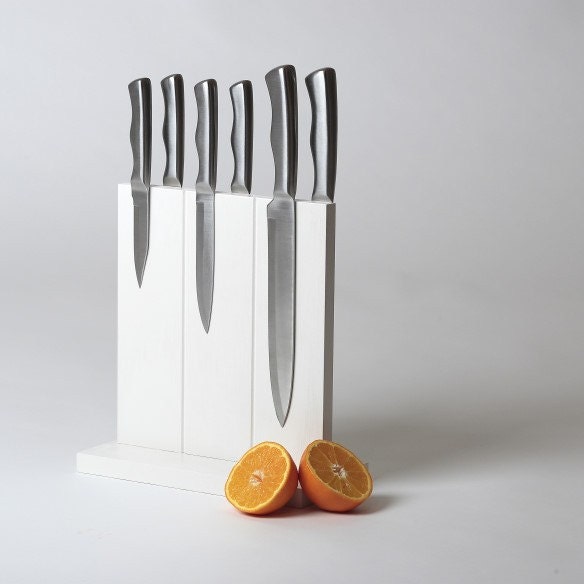 White Knife Block - Magnetic