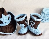 Baby cowboy hat boots and diaper cover you pick the size and colors