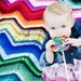 Baby photo prop blanket chevron baby blanket you pick the colors