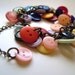 Button charm bracelet - kaleidoscope