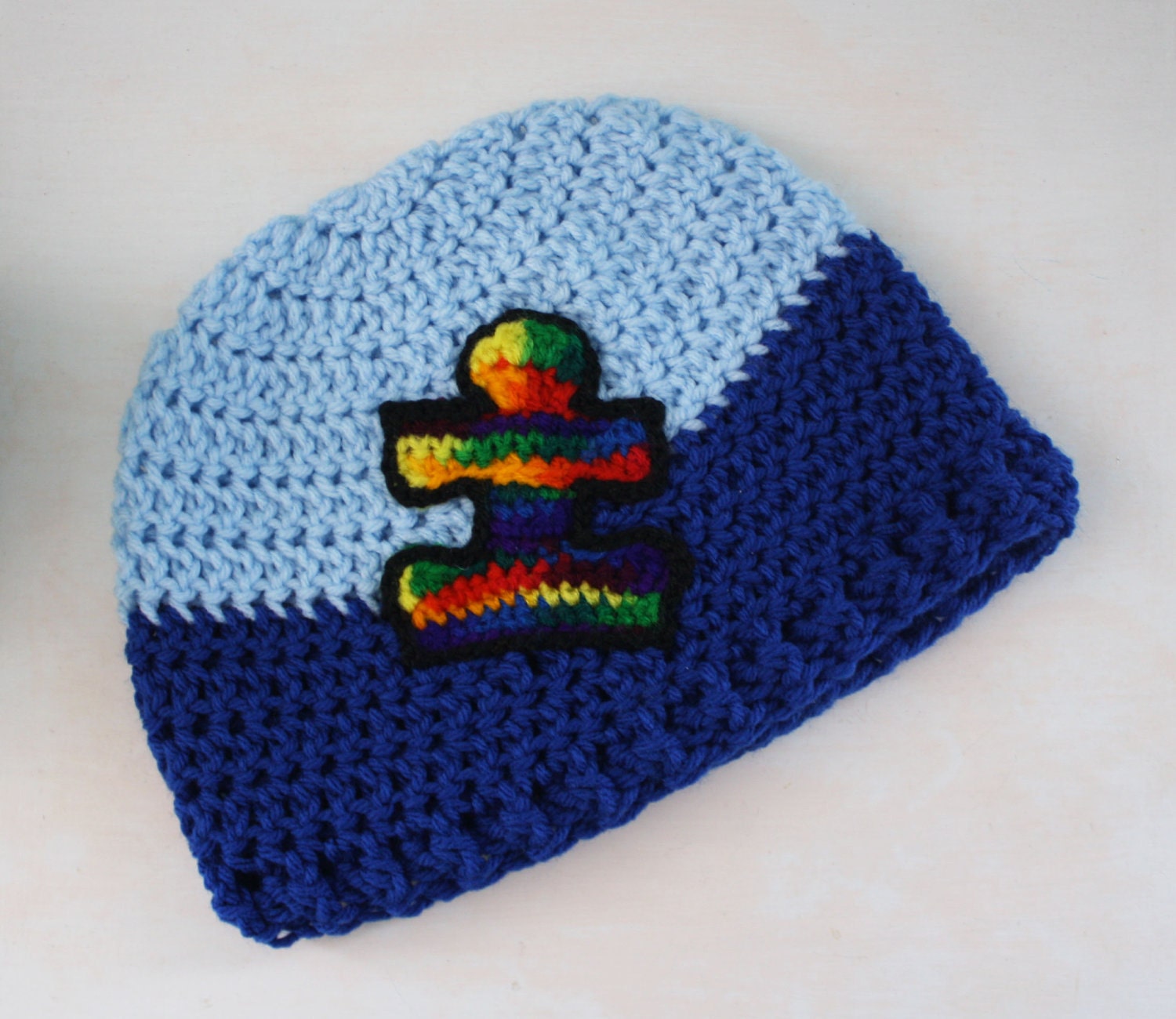 Autism awareness puzzle piece hat
