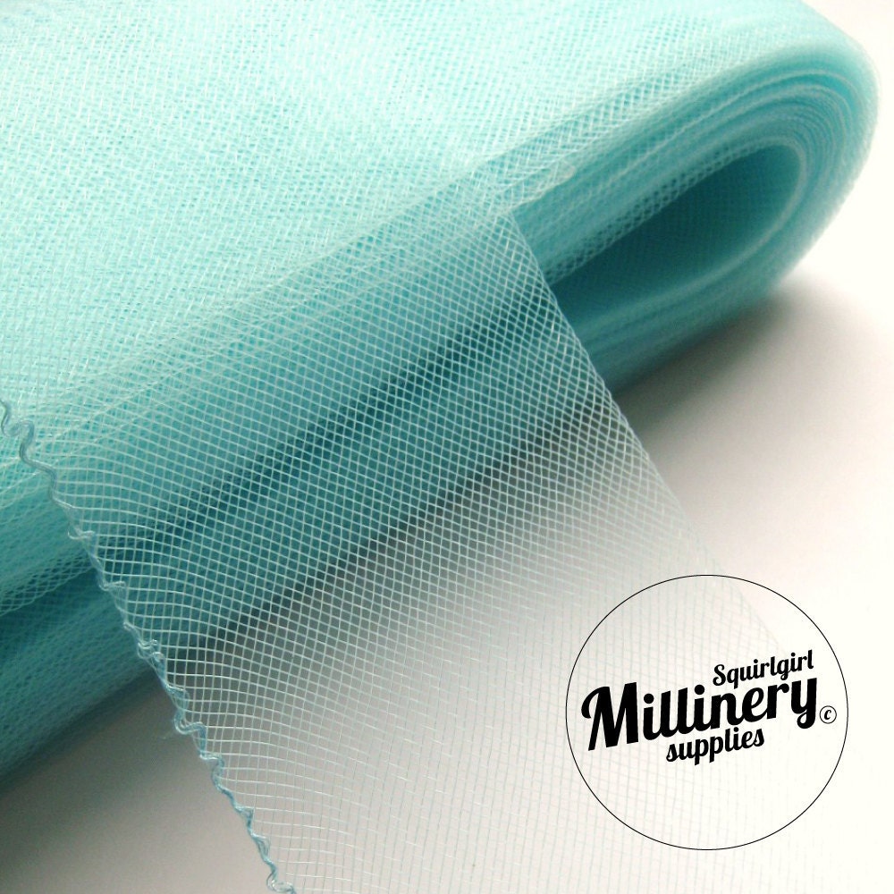 3.25 Inch Wide Crin Cinoline Horsehair Braid Millinery Ribbon Trim - Aqua Blue