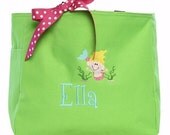 Swim or Beach Monogrammed Tote Bag, Girls or Boys, Custom Colors, You Pick Design and Colors, Personalized