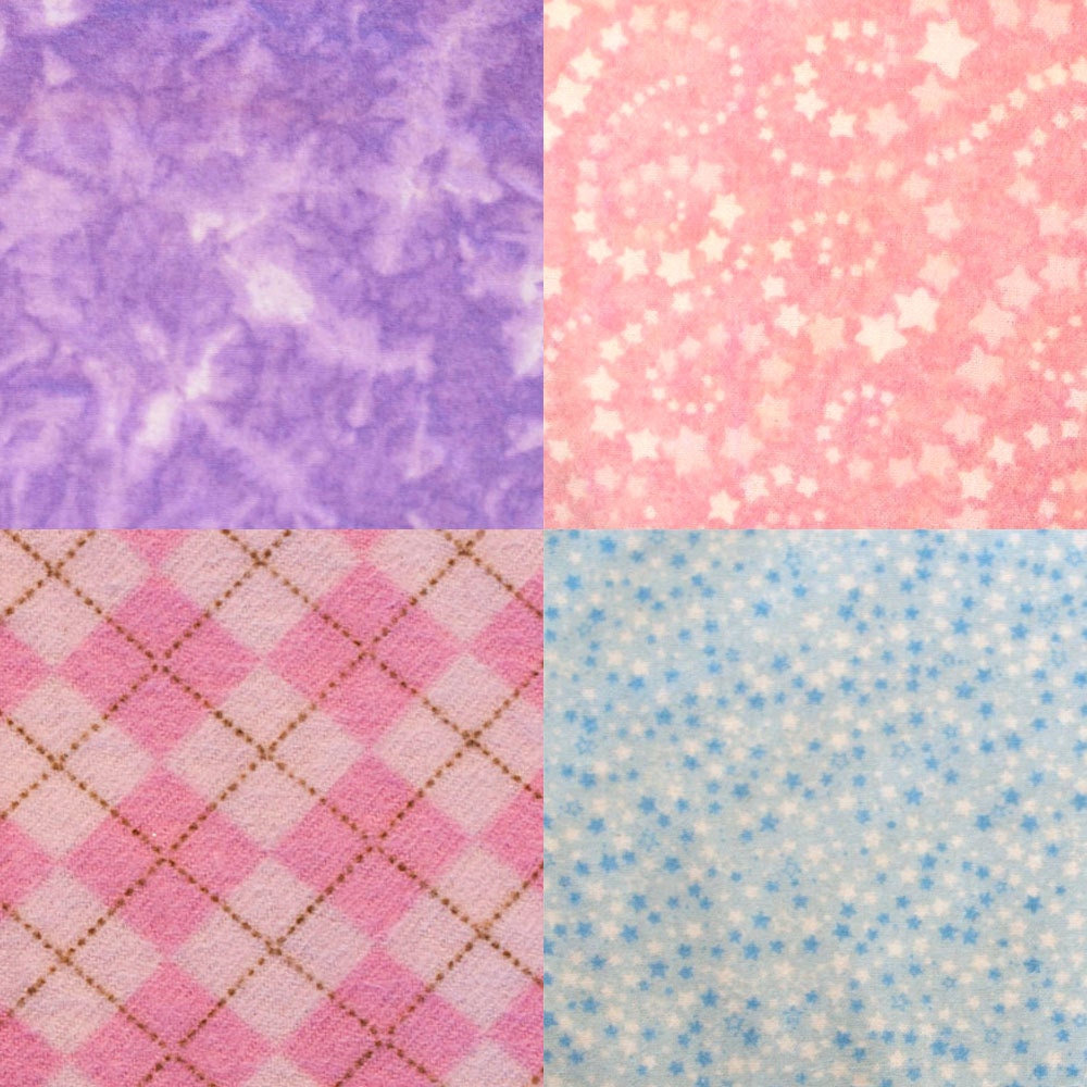 Medium Flankie - Mixed Set No.m1a Flannel Handkerchiefs - Set of 4