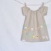 Bunting Applique Peasant Dress