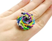 One of a Kind Duct Tape Rose Ring - No. 8