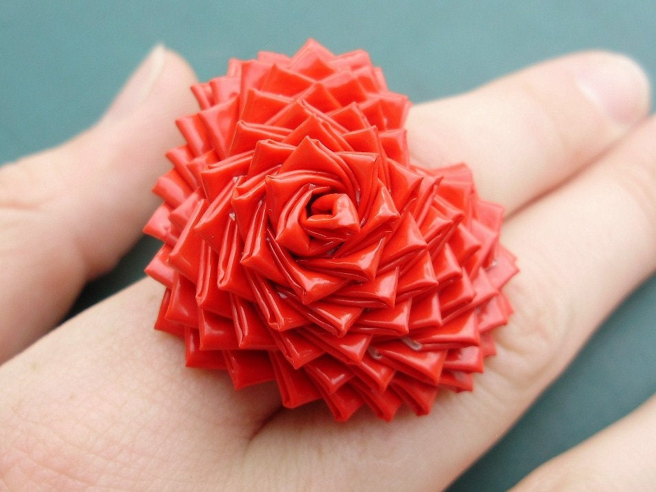 How to Make Duct Tape Rose and Heart Rings - Two PDF Tutorials