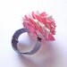 Pink Zebra Duct Tape Rose Ring