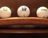 Wine Barrel Golf Ball Display 13 inches