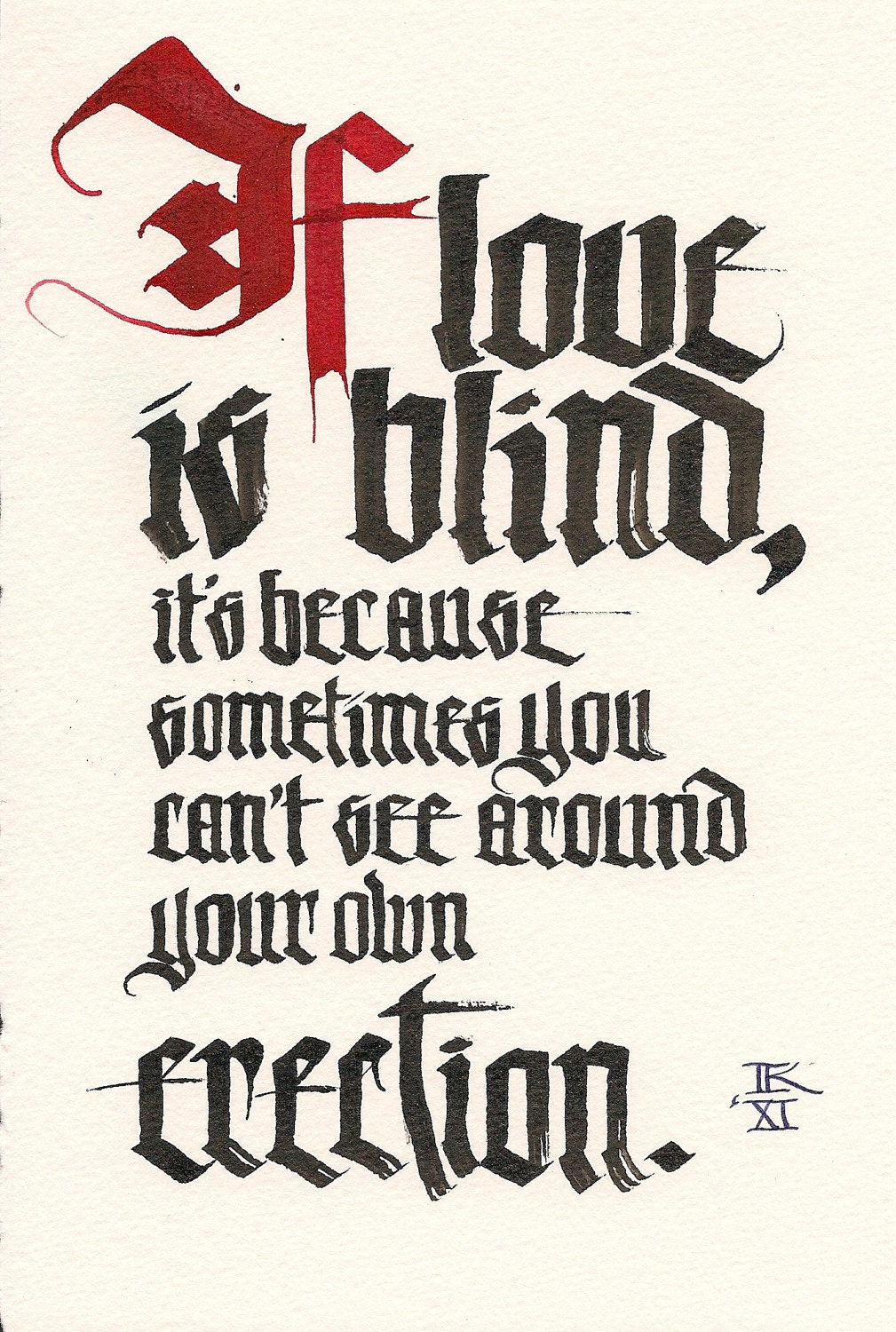 Love is blind