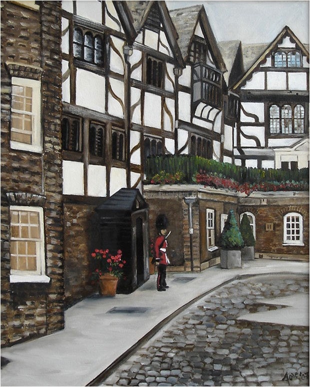 London Cityscape - 8x10in Mini Giclee Print