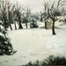 Snowy Plein Air Landscape Oil Painting - 14x11