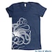 Womens OCTOPUS royal -- american apparel t shirt S M L XL ( 4 colors )