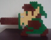 Link (Legend of Zelda) in Sword Attack Pose - LEGO Sculpture