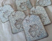 Acorn Gift Tags - Vintage Inspired - Set of 6 Tags
