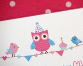 Baby Owl and Birdy Birthday Party Invite Il_170x135