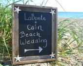 Beach Wedding Starfish Chalkboard 11 x 14-DRIFTWOOD-Coastal Beach Home, Wedding Chalkboards, Christmas Gifts, Mermaids