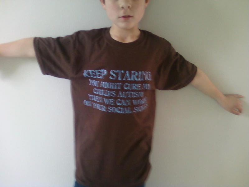 Keep Staring Autism Awareness T-Shirt for Parent or Teacher