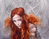 Warrior In Winter, A4 print, unmounted