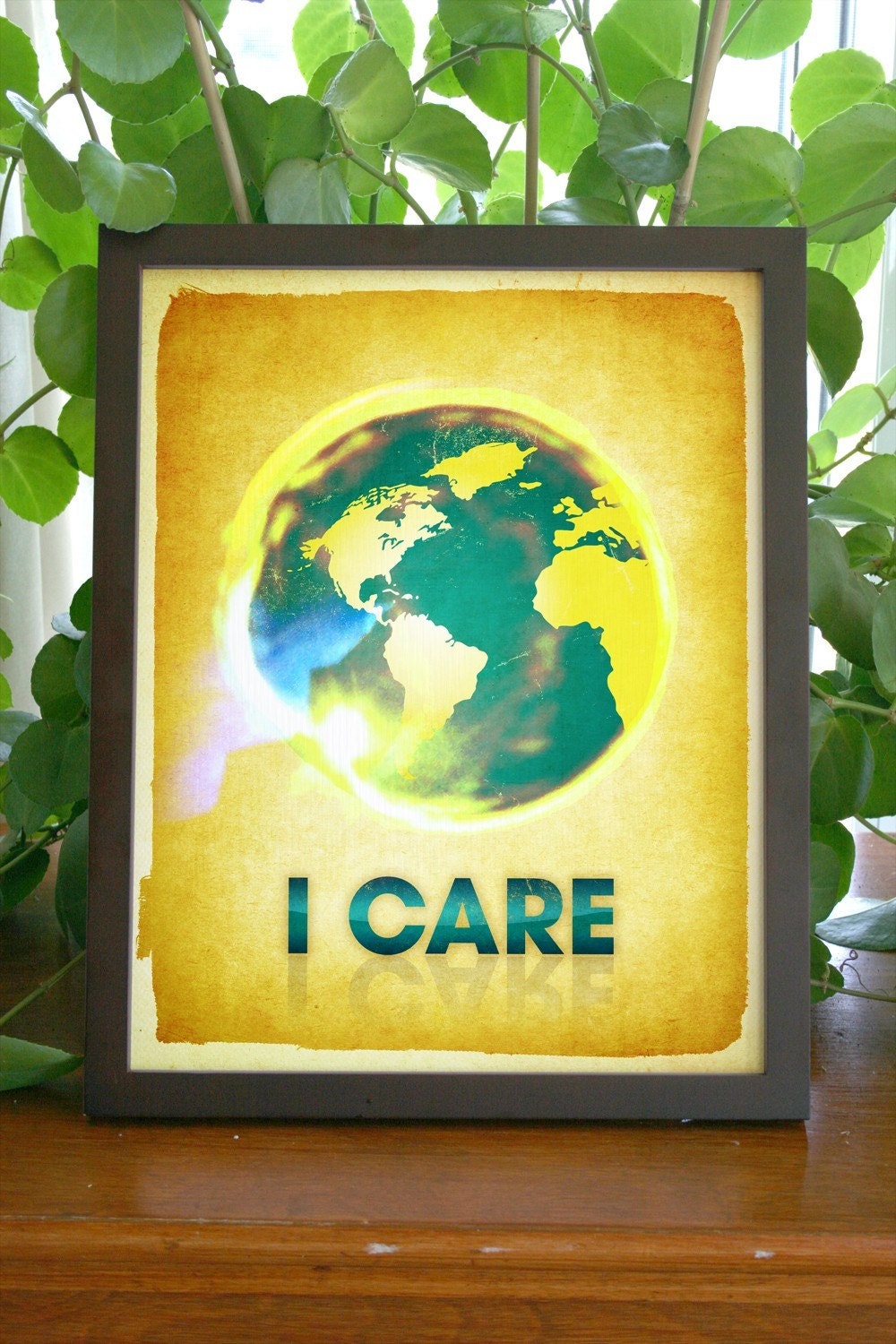 I care (golden version) - 8x10 Art Print