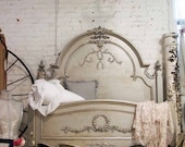Painted Cottage Romance Shabby Silver Slipper Queen Bed