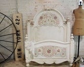 Painted Cottage Chic Shabby Mosaic Romanitc Bed
