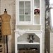 Painted Cottage Chic Shabby White Romantic French Farmhouse Cabinet CC327