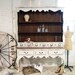 Painted Cottage Chic Shabby French Farmhouse China Cabinet / Hutch