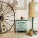 Painted Cottage Chic Shabby White Romantic Night Table NT412