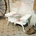 Painted Cottage Chic Shabby  White Romantic Coffee Table CFT236