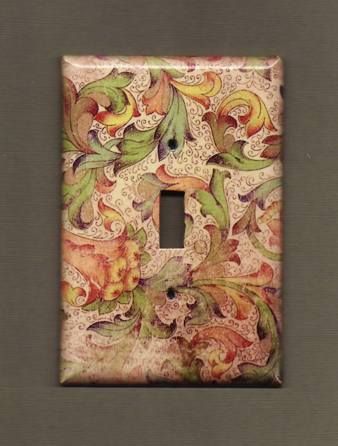 VIntage FLoral Switchplate cover