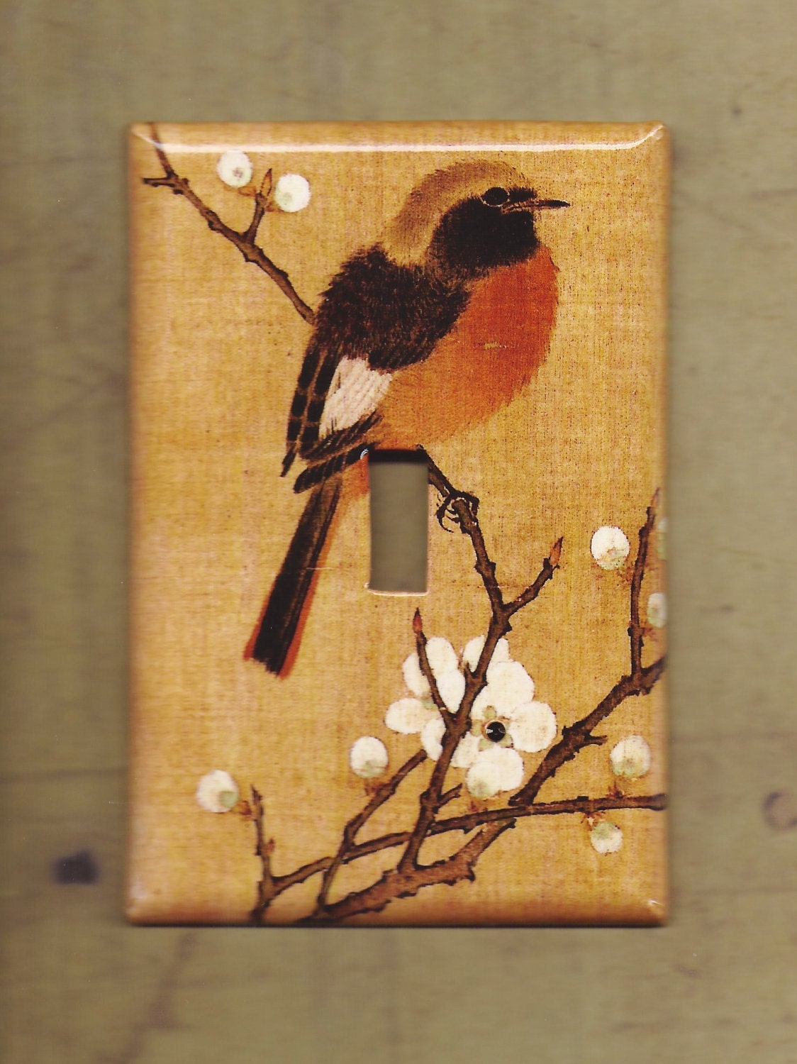 Oversized 3.5" x 5.25" Red Robin Switchplate cover