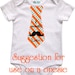Boy Tie Baby Month Stickers Personalized (Moustache 2 Tie) - Includes Newborn and Extra-Large 12 Month Stickers - Monthly Onesie Stickers
