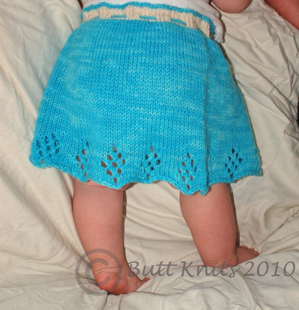 PDF Pattern - Butt Knits Pretty Skirt