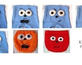 PDF Knitting Pattern - Faces and Patches
