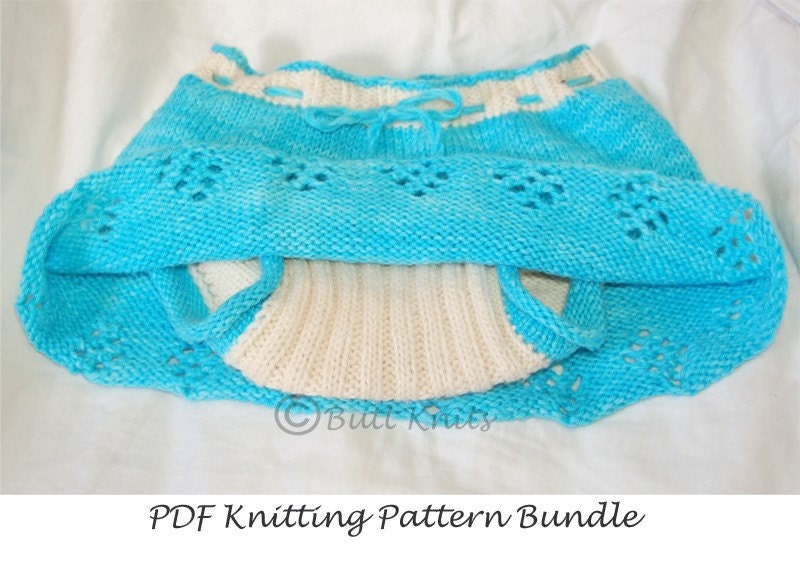 PDF Knitting Pattern - Skirty and Soaker Bundle