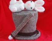 PDF Pattern - Amigurumi Magic Hat With Rabbit And Wand
