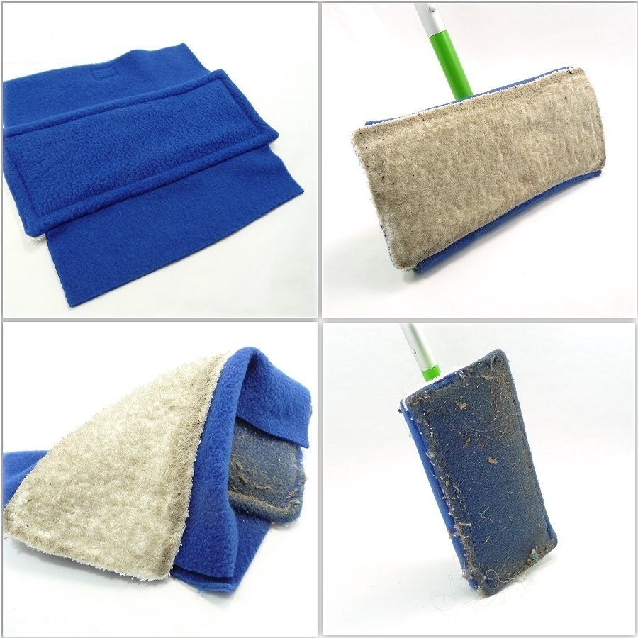 3 Swiffer Pads - Washable Swifters - Double Sided - Green
