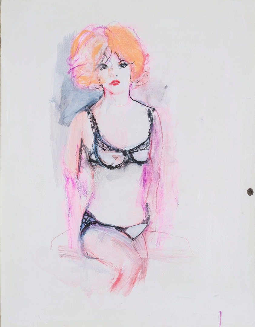Custom Boudoir Portrait: You are Hot, Commission an Original Sexy Drawing/Intimate Portrait for your sweetheart.