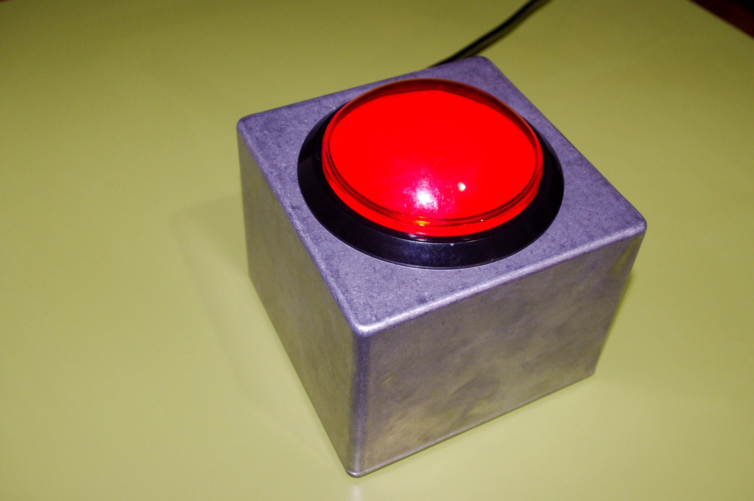 Big Red USB Button - DIY Wedding Photobooth or Interactive Installation - LED Light