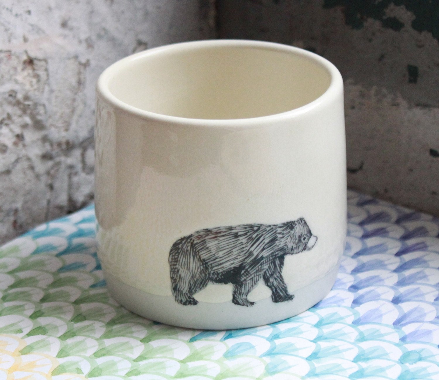 Bear and Penguin Mug Set, made to order