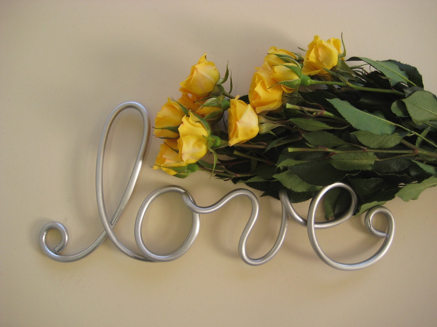 love aluminum metal sign